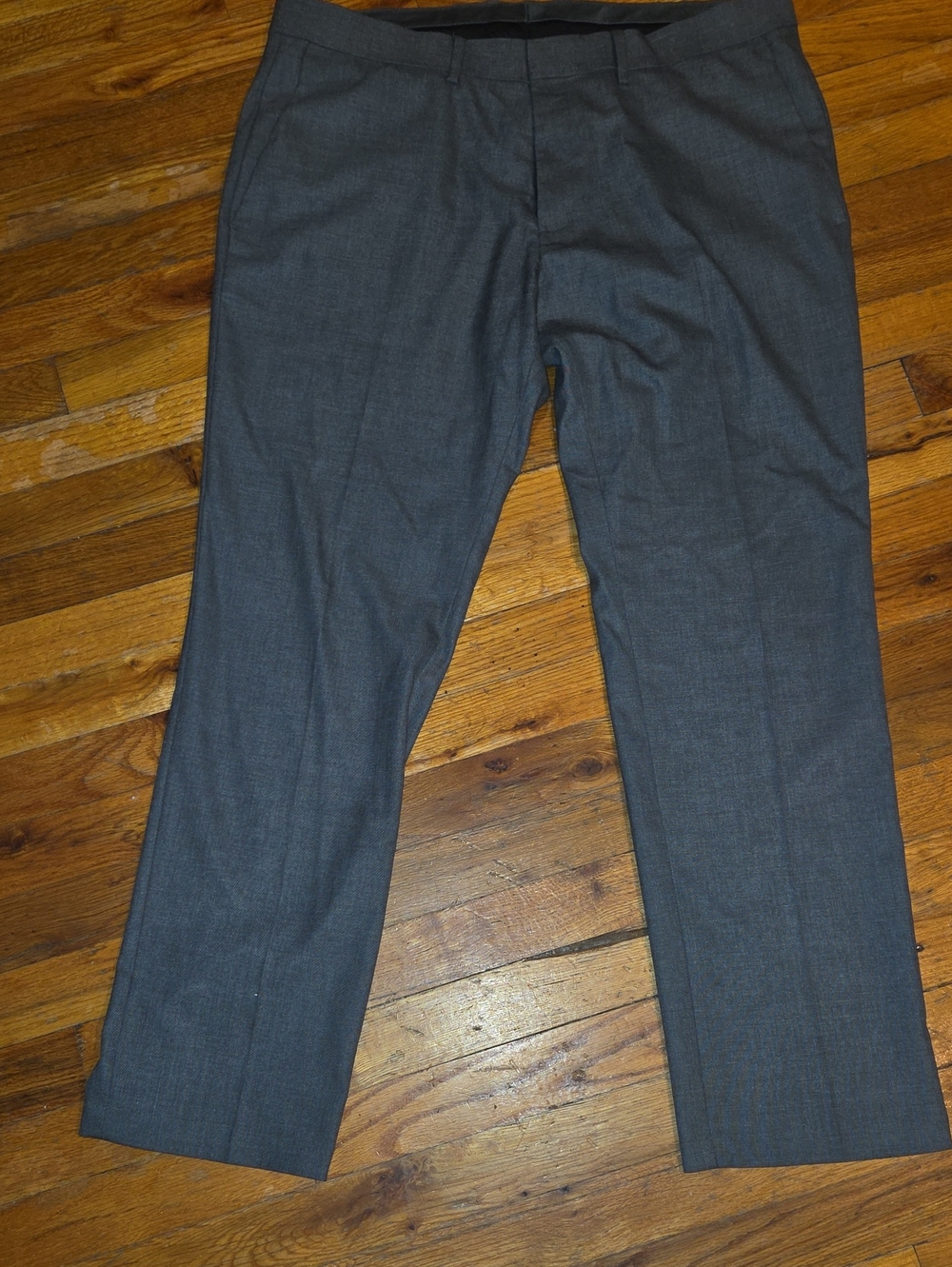 Kenneth Cole Men's Gray Dress Pants - Classic Tailored Trousers Sz 38/30
